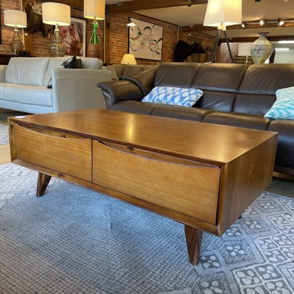 mc style 2 drawer coffee table