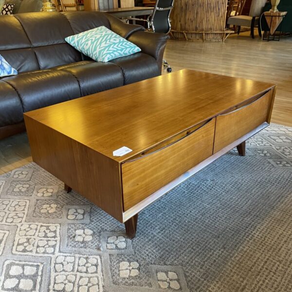 mc style 2 drawer coffee table