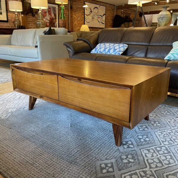mc style 2 drawer coffee table
